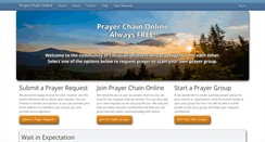 Desktop Screenshot of prayerchainonline.net